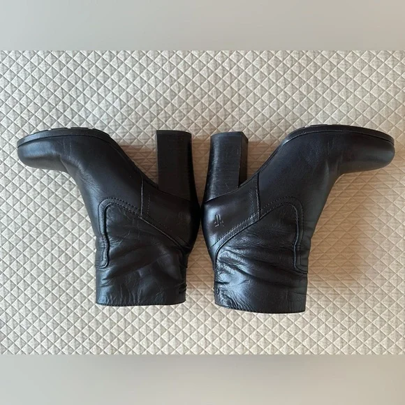 Frye Parker Short Boot Black leather bootie Sz 6 - Picture 4 of 13
